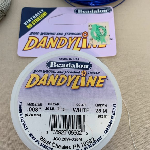 JEWELRY MAKING WIRE & STRING 9 SPOOLS - Picture 11 of 14